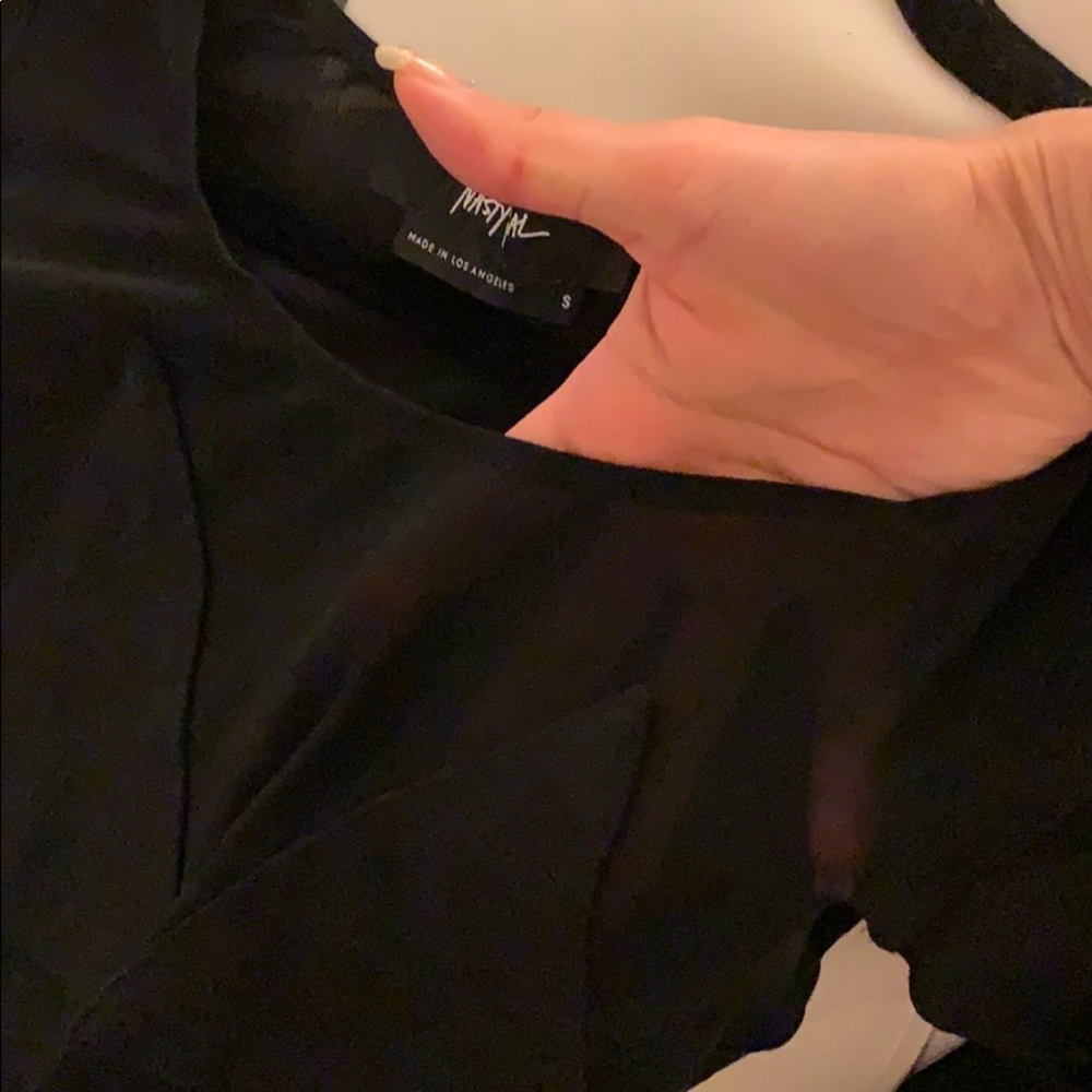 Nasty gal mesh bodysuit with triangle coverage - Picture 4 of 8